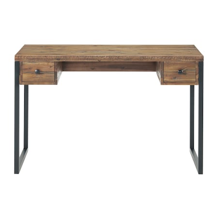 Alaterre Furniture Claremont 48"W Rustic Wood and Metal Desk ANCM0574